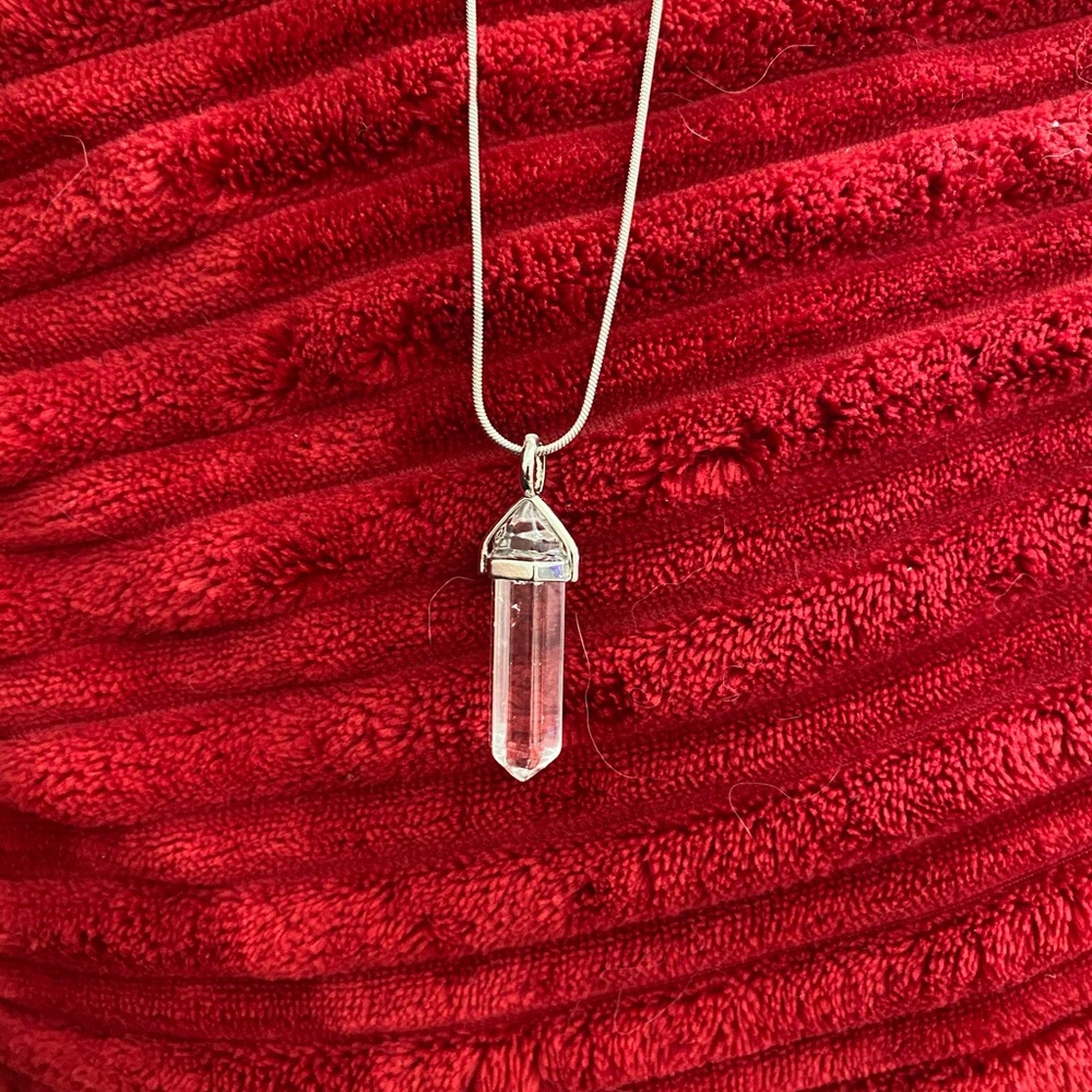 Clear Quartz Pendant Necklace